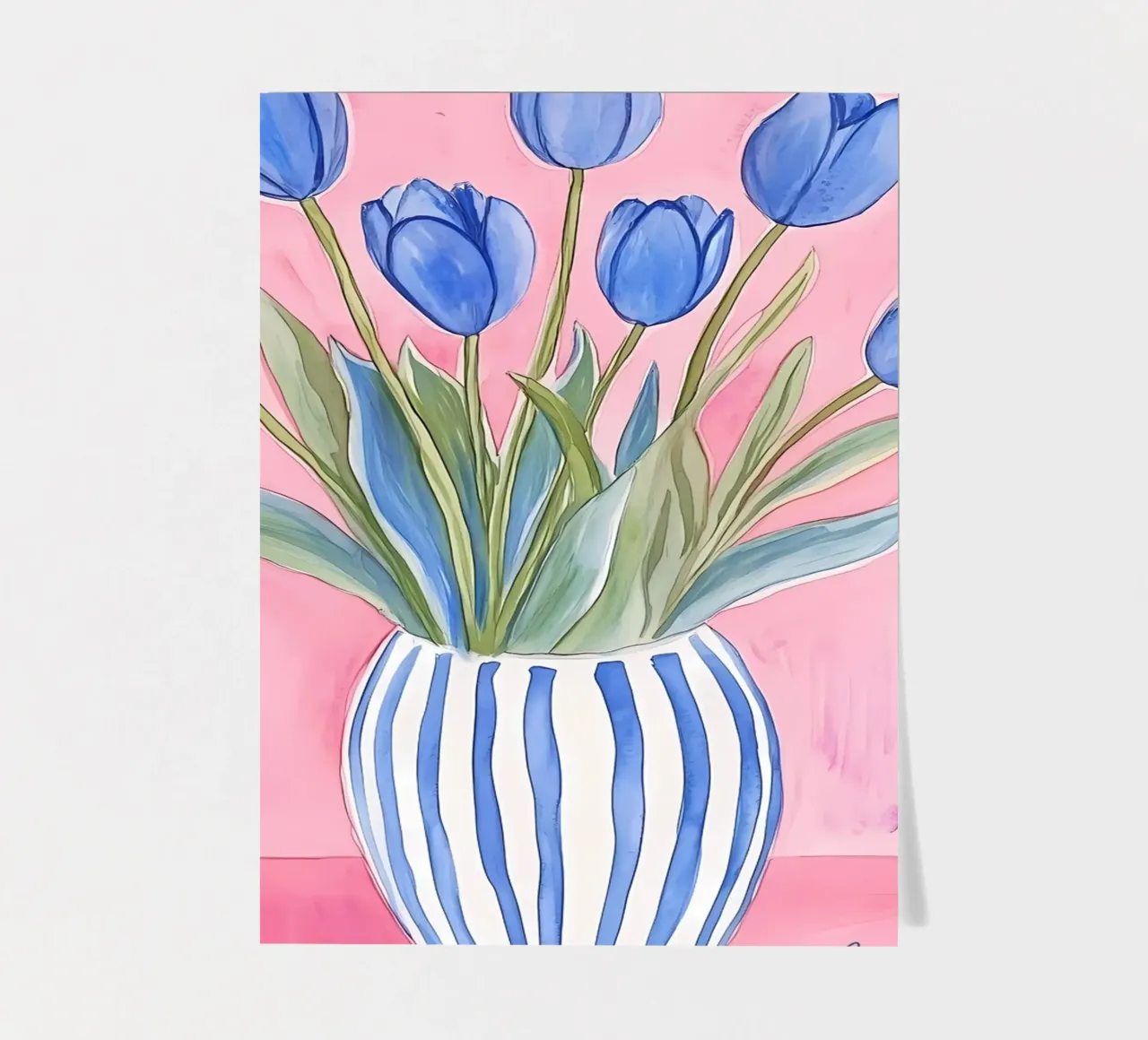 Tulpen in Vase Stickerbogen von IamHomeStudio