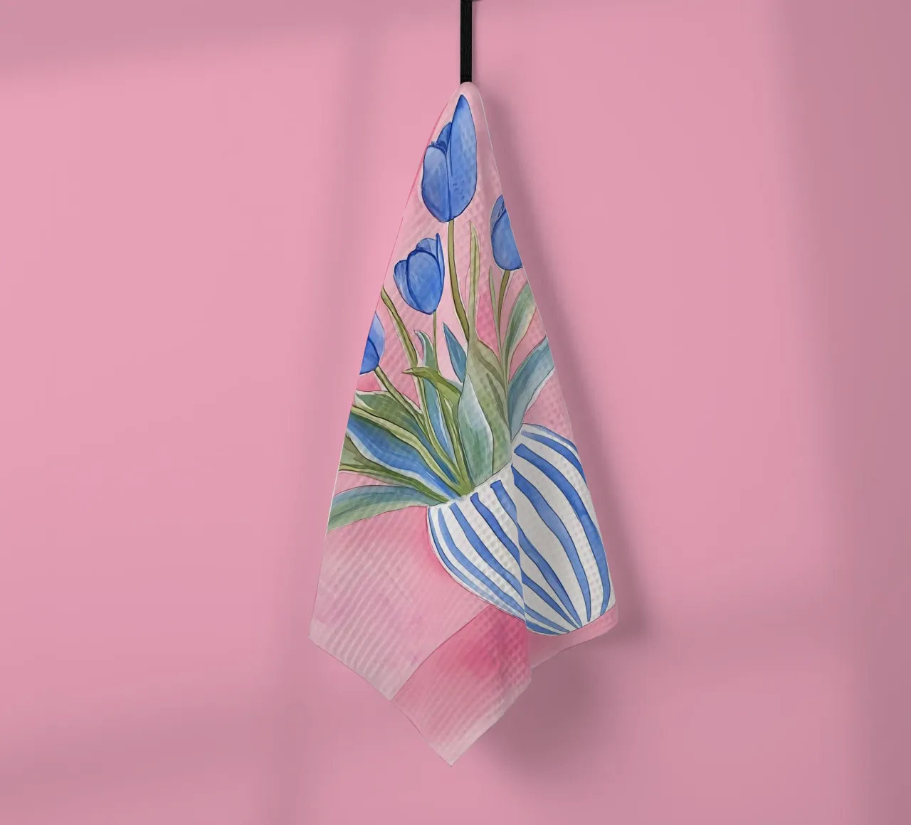 Tulips in Vase tea towel by IamHomeStudio