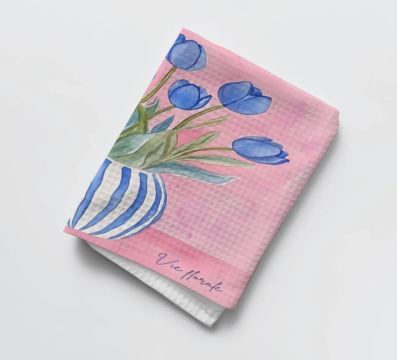 Tulips in Vase tea towel by IamHomeStudio