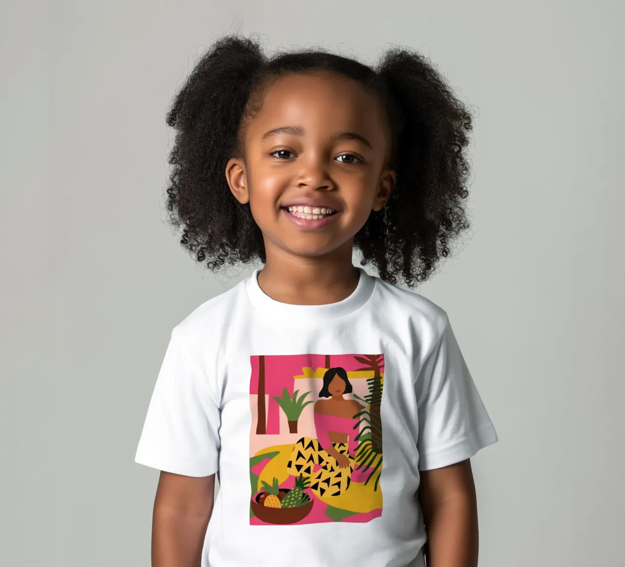 Exotic Fruit Reverie kids t-shirt by Prism Palette