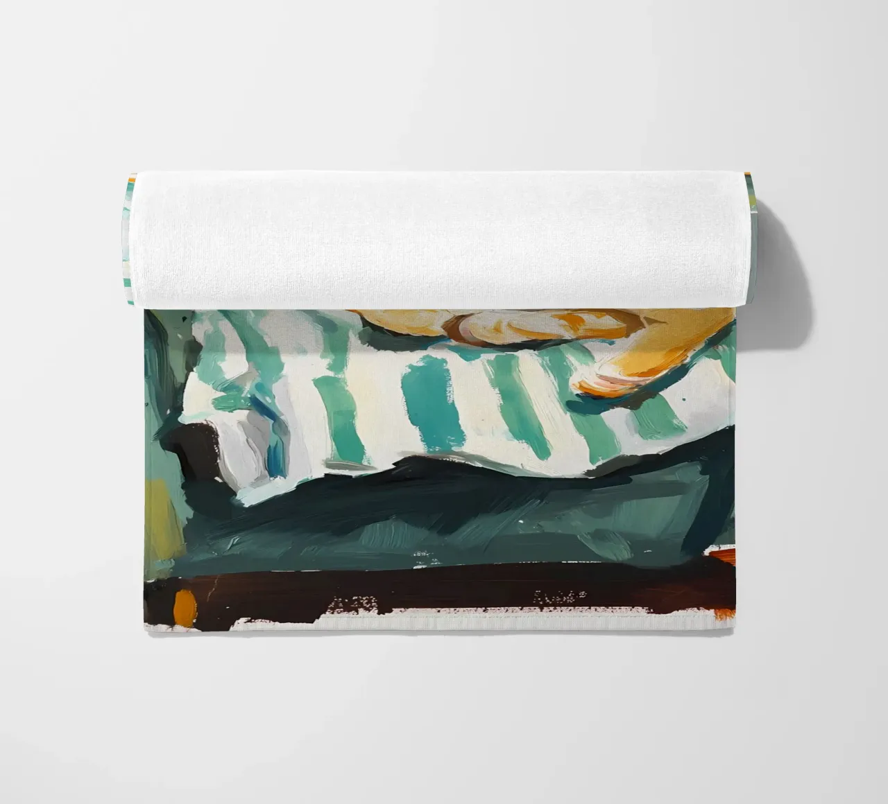 Gatto che dorme telo mare da IamHomeStudio