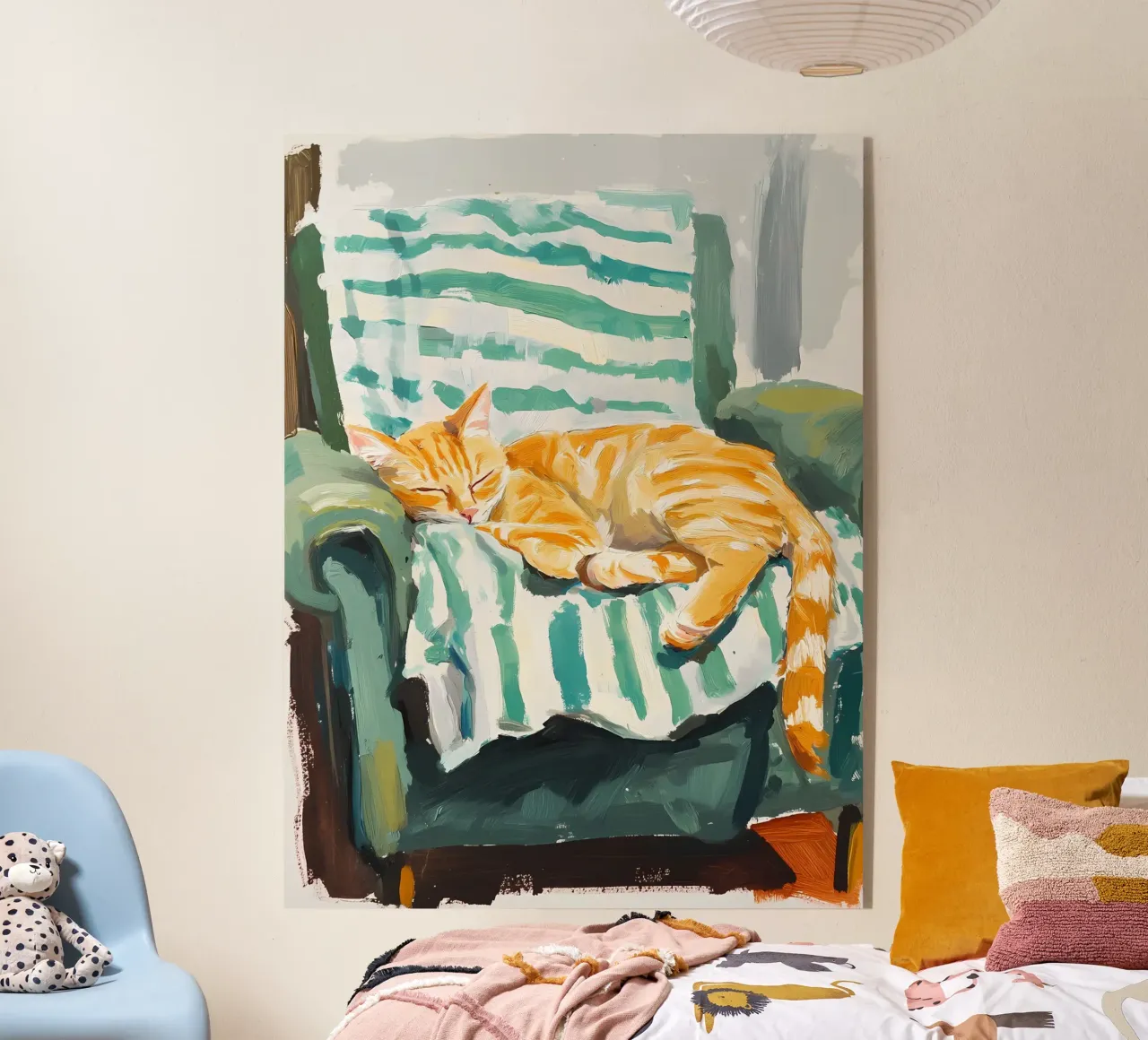 Gatto che dorme plexiglass da IamHomeStudio