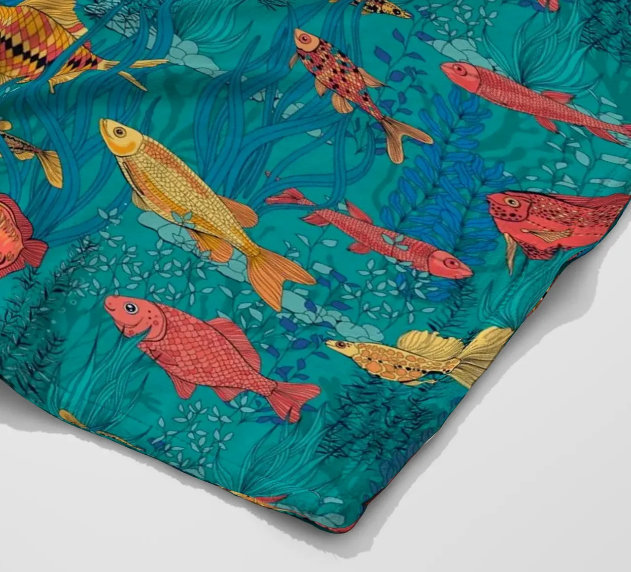 Farbenfrohe Fische des Korallenriffs Fleecedecke von Painted Nature