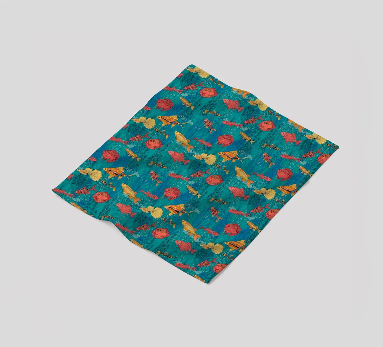 Farbenfrohe Fische des Korallenriffs Fleecedecke von Painted Nature