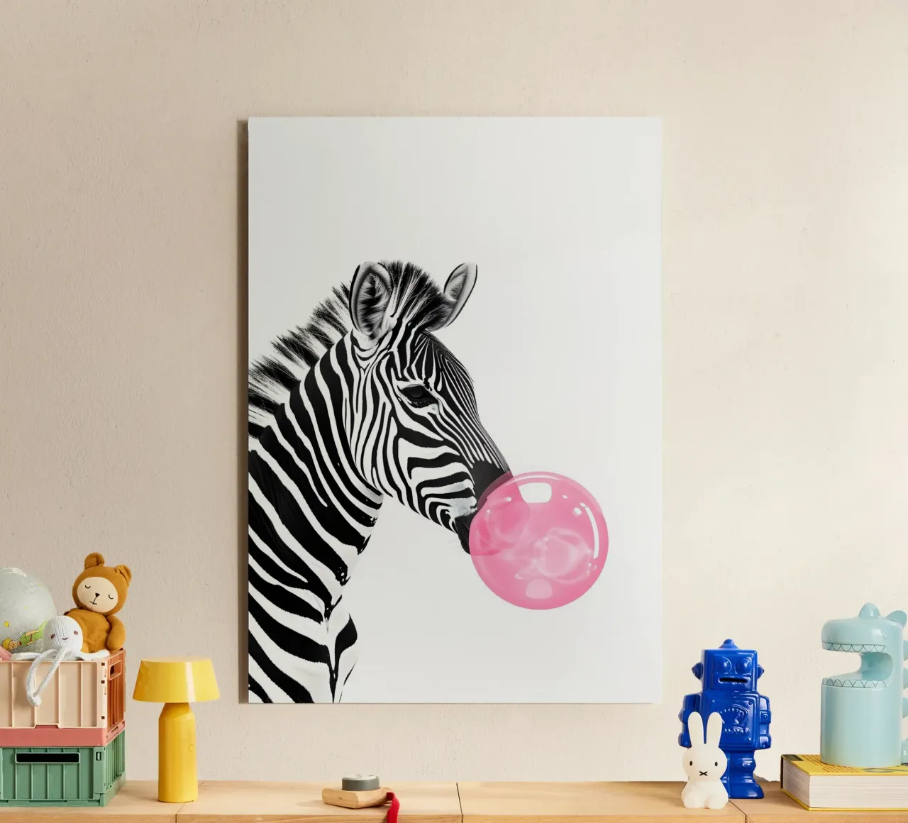 Bubble Pop Safari alluminio dibond da KidzStudio