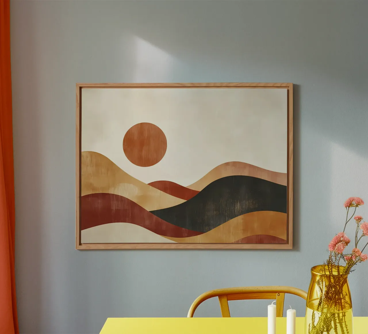 Boho Landscape alu-dibond by IamHomeStudio