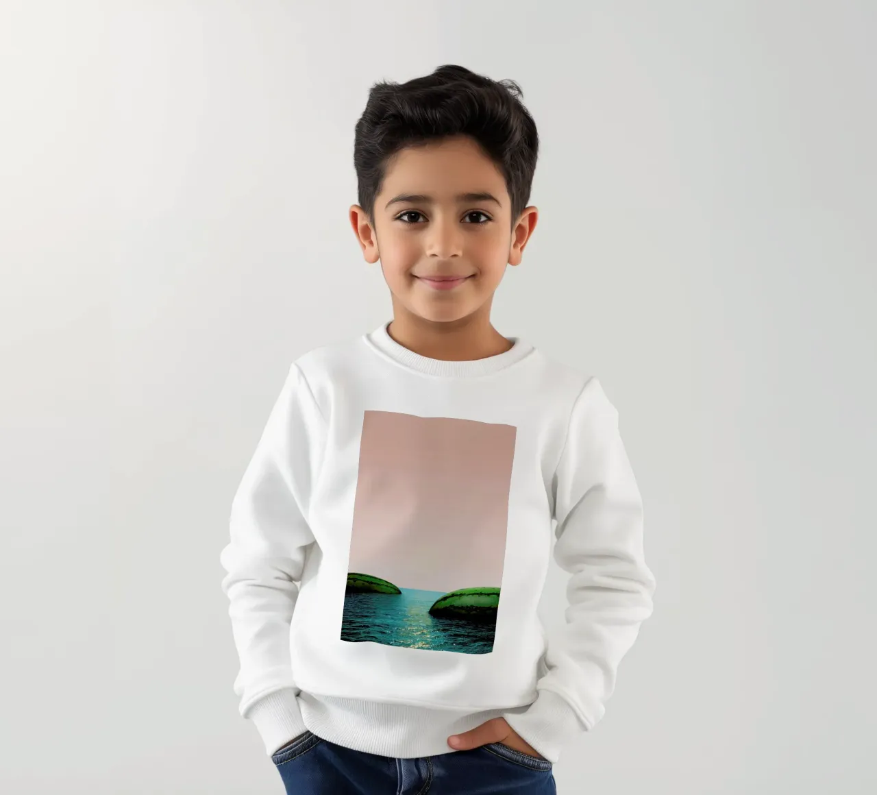 Melon Shore kids sweatshirt by Lemon-apes