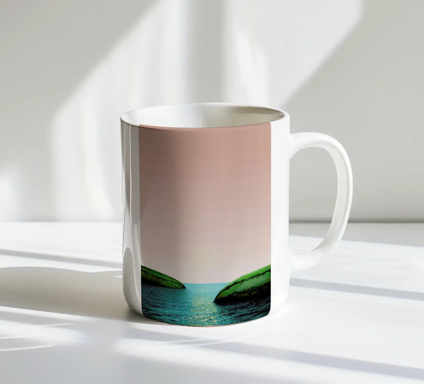 Melon Shore ceramic mug by Lemon-apes