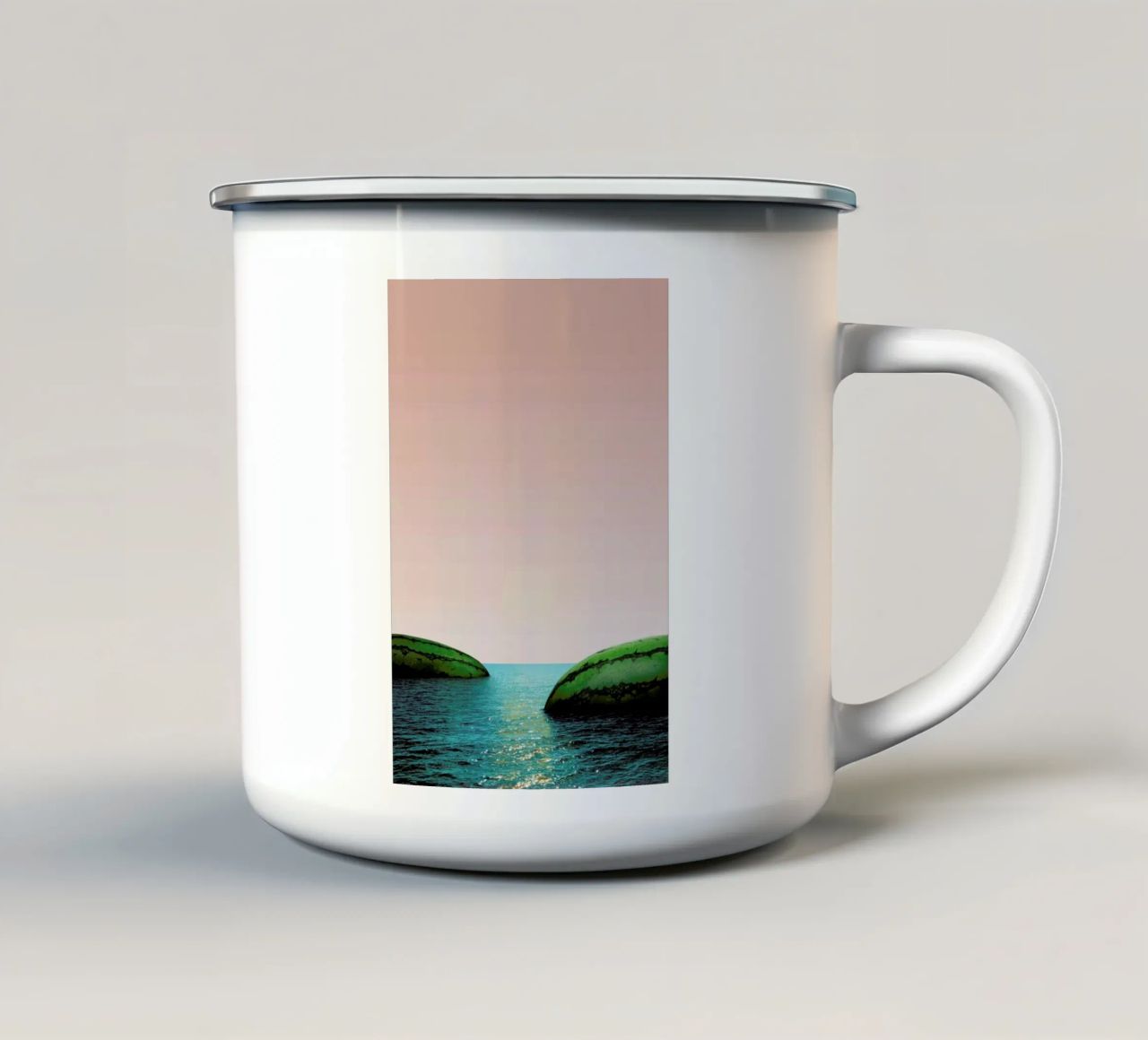 Melon Shore tazza in smalto da Lemon-apes