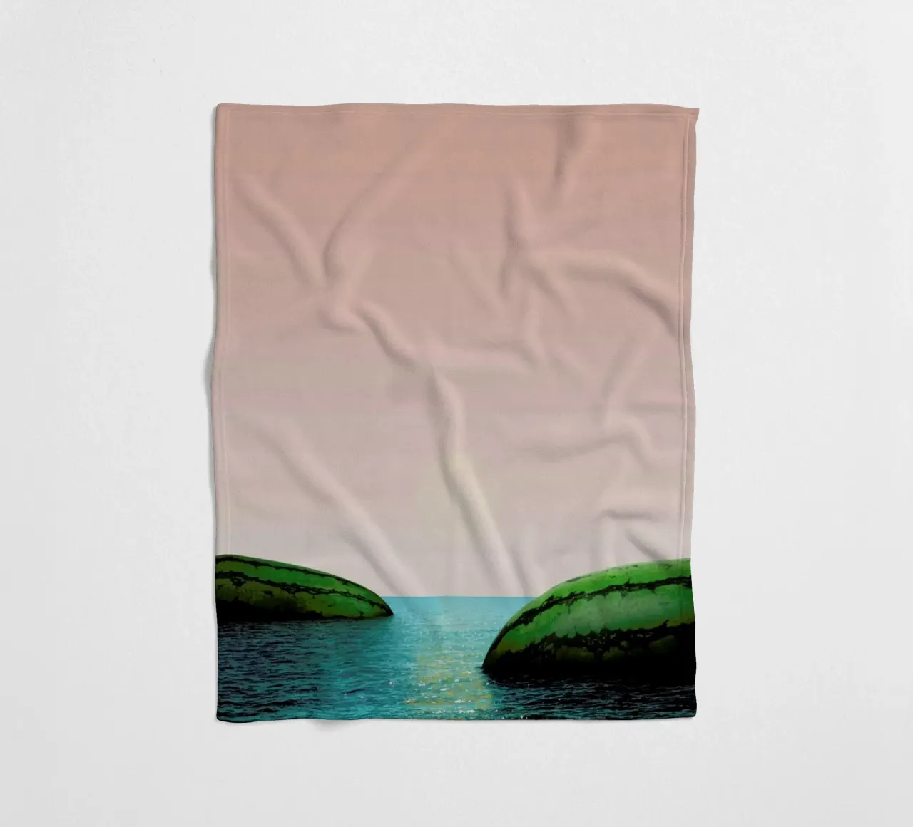 Melon Shore fleece blanket by Lemon-apes