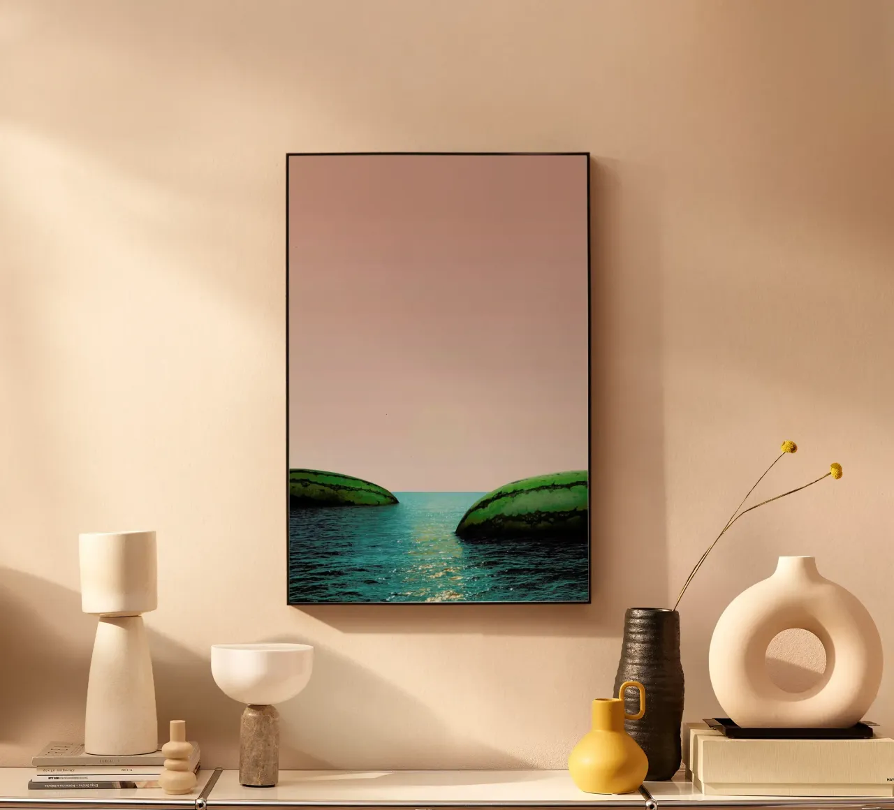 Melon Shore acrylic glass by Lemon-apes