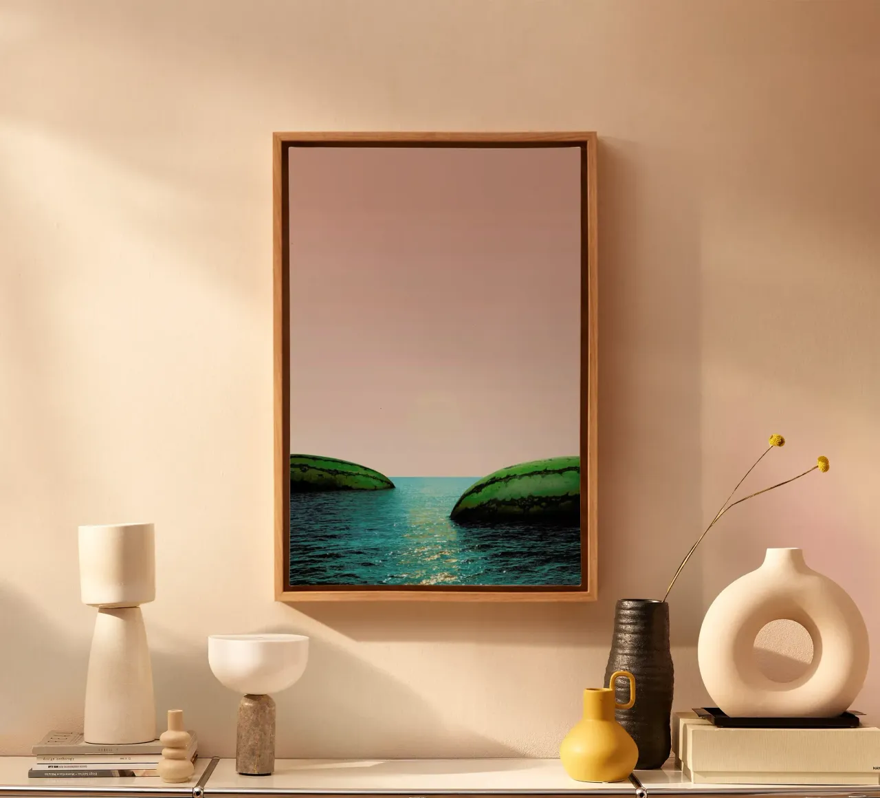 Melon Shore canvas by Lemon-apes