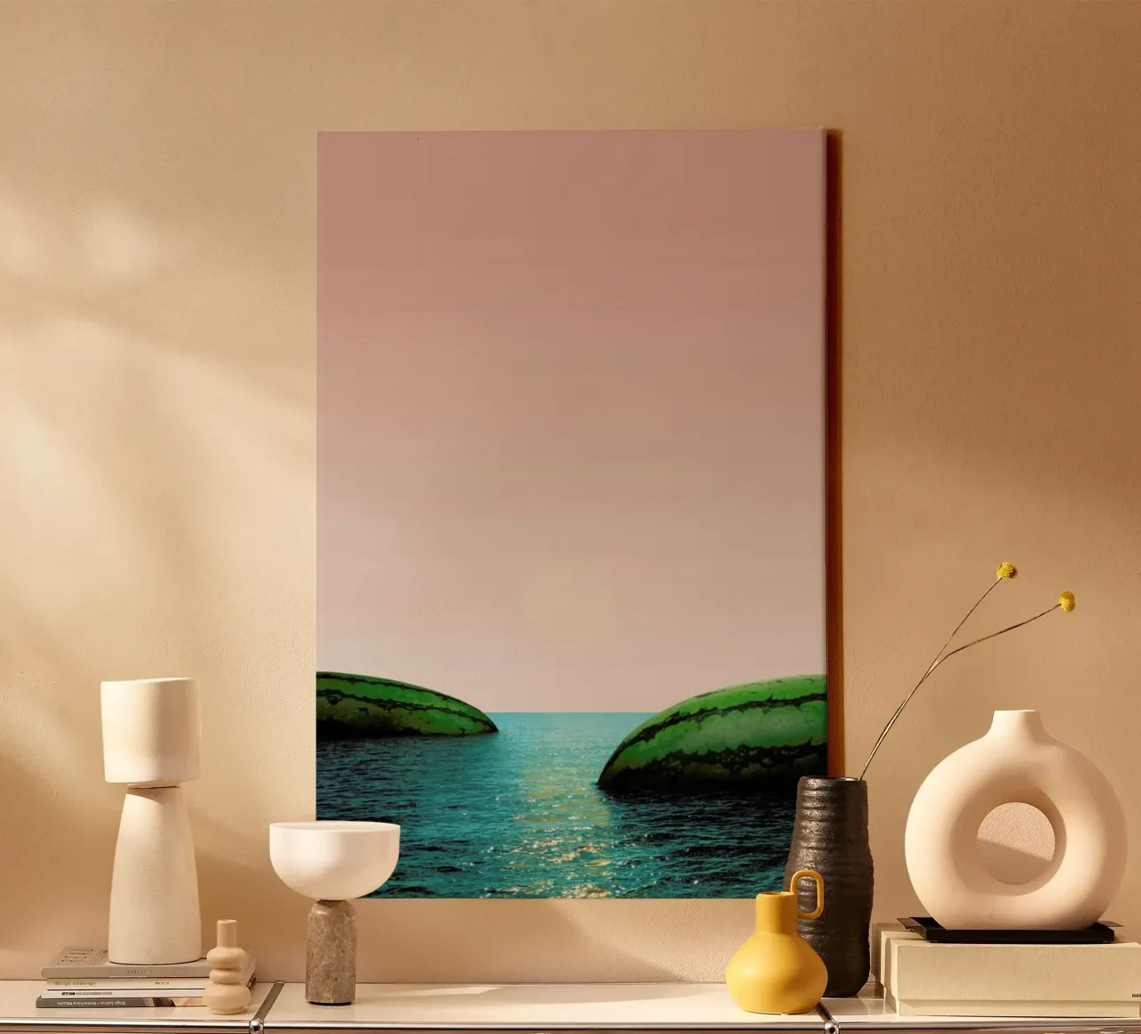 Melon Shore canvas by Lemon-apes