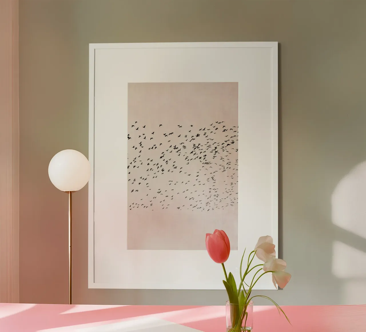 Moving On To The Sun poster con telaio in alluminio da Kubistika