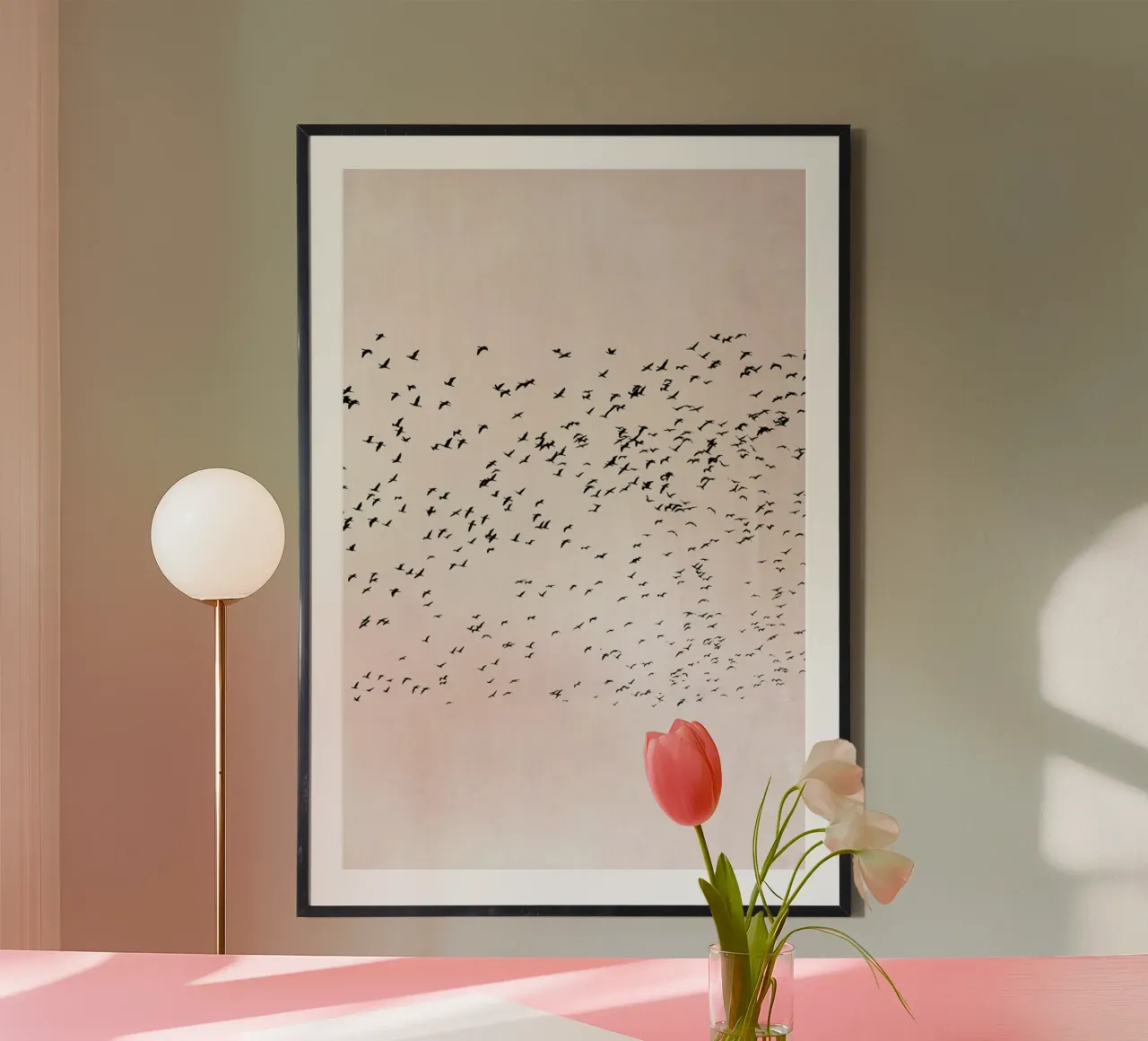 Moving On To The Sun poster con telaio in alluminio da Kubistika