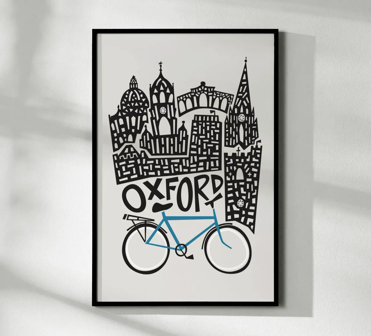 Città di Oxford poster con telaio in alluminio da Fox & Velvet