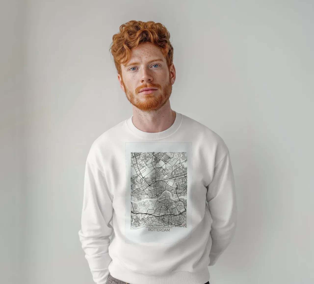 Rotterdam Minimal Sweatshirt von Hubert Roguski