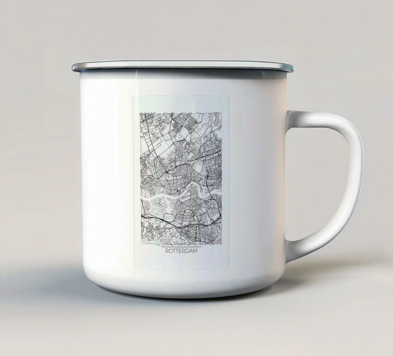 Rotterdam Minimal tazza in smalto da Hubert Roguski