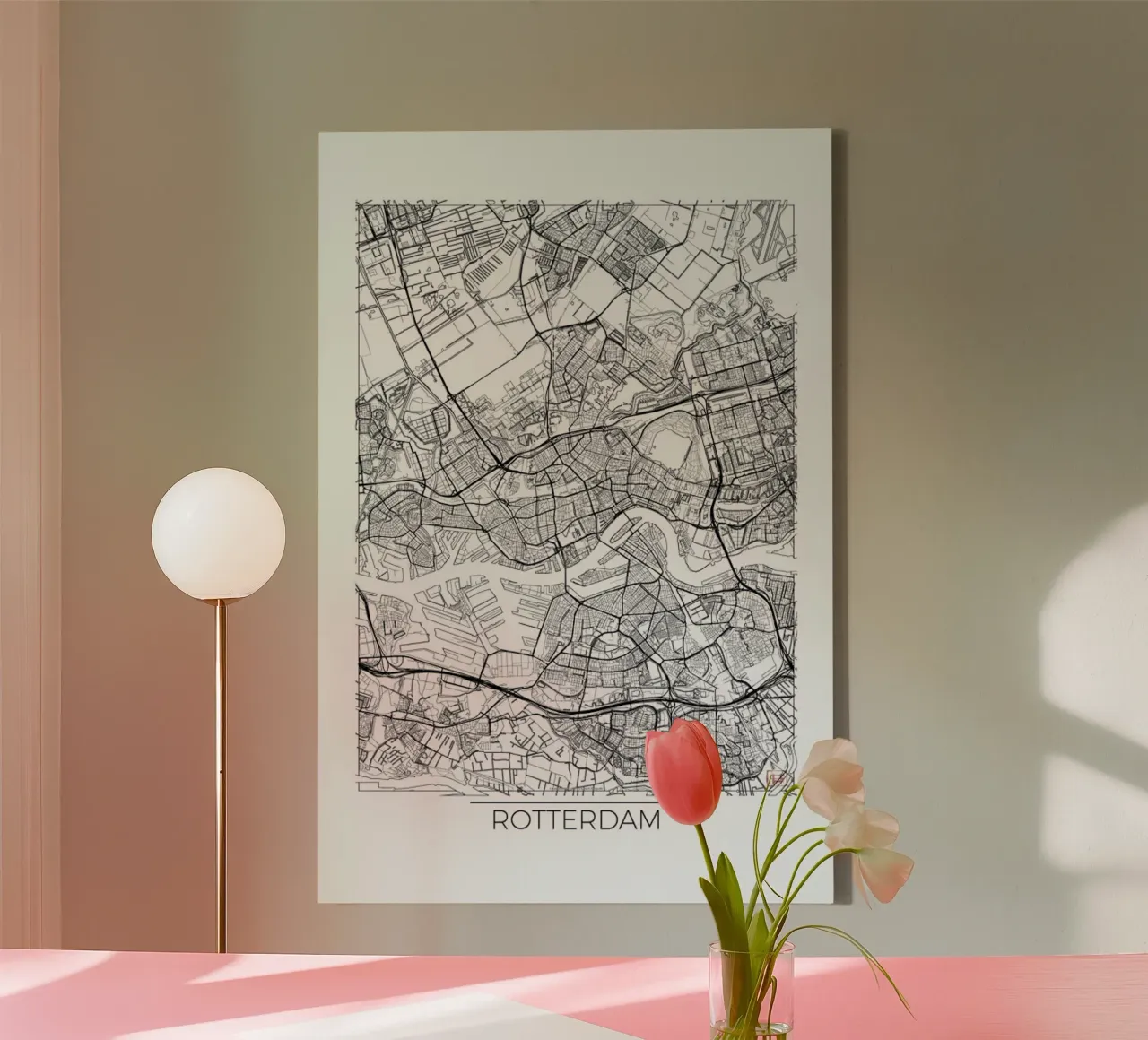 Rotterdam Minimal tela con Cornice a cassetta da Hubert Roguski