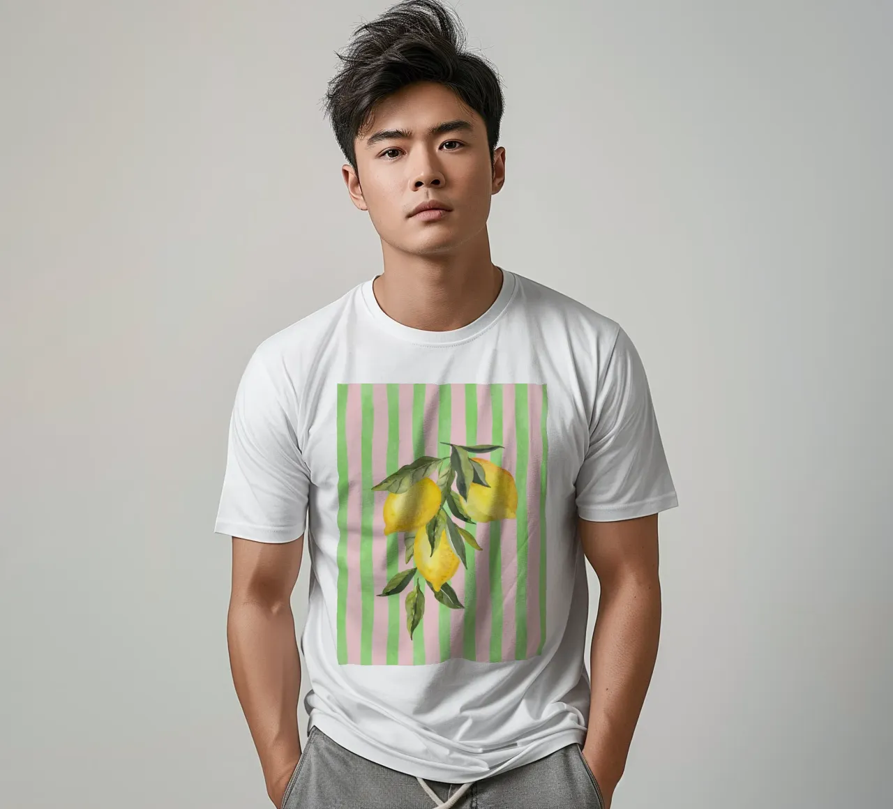 Limoni e strisce t-shirt da IamHomeStudio