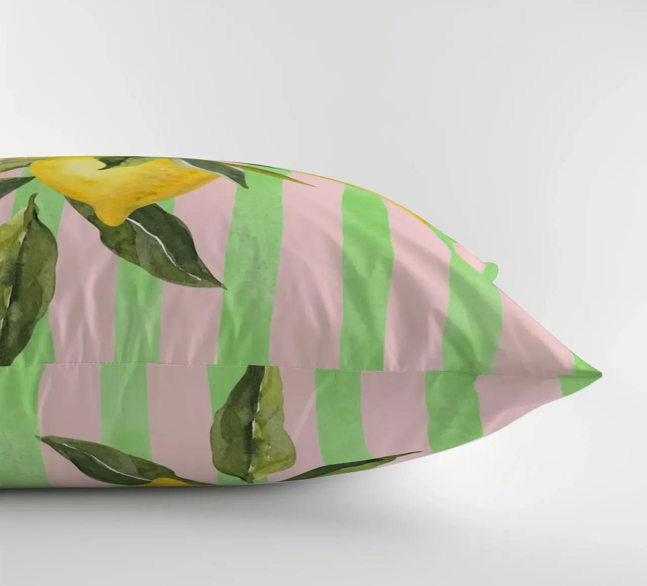 Limoni e strisce cuscino da IamHomeStudio