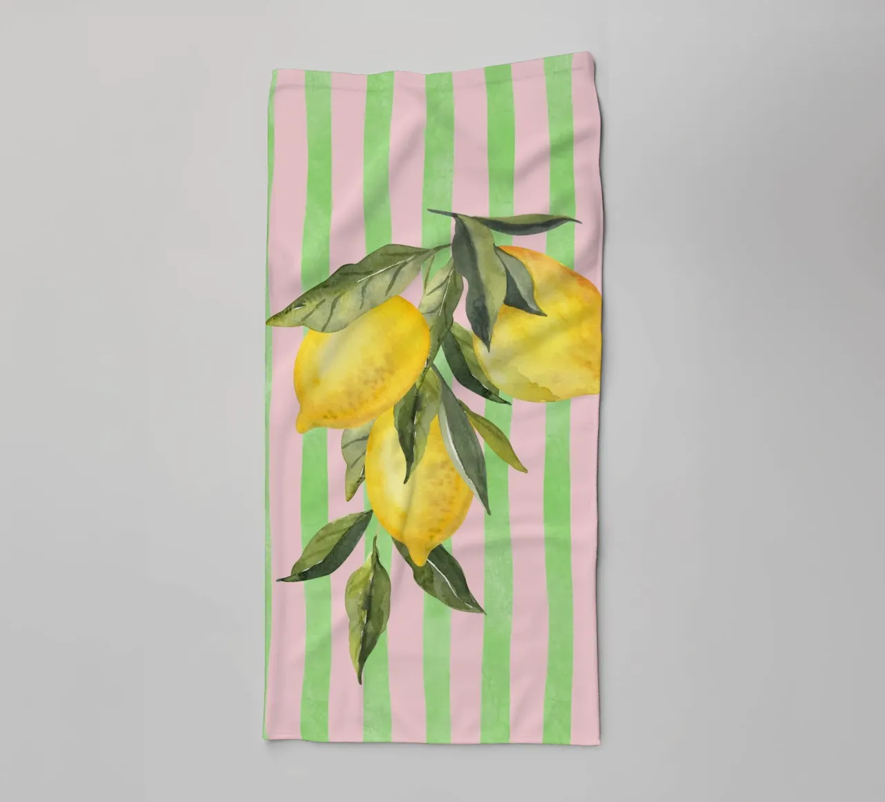 Limoni e strisce asciugamano da bagno da IamHomeStudio