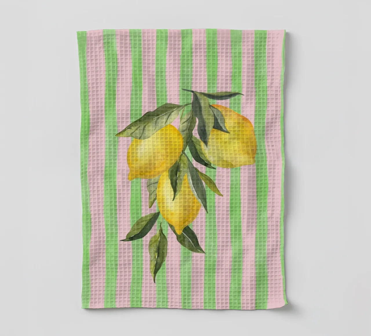 Limoni e strisce canovaccio da cucina da IamHomeStudio