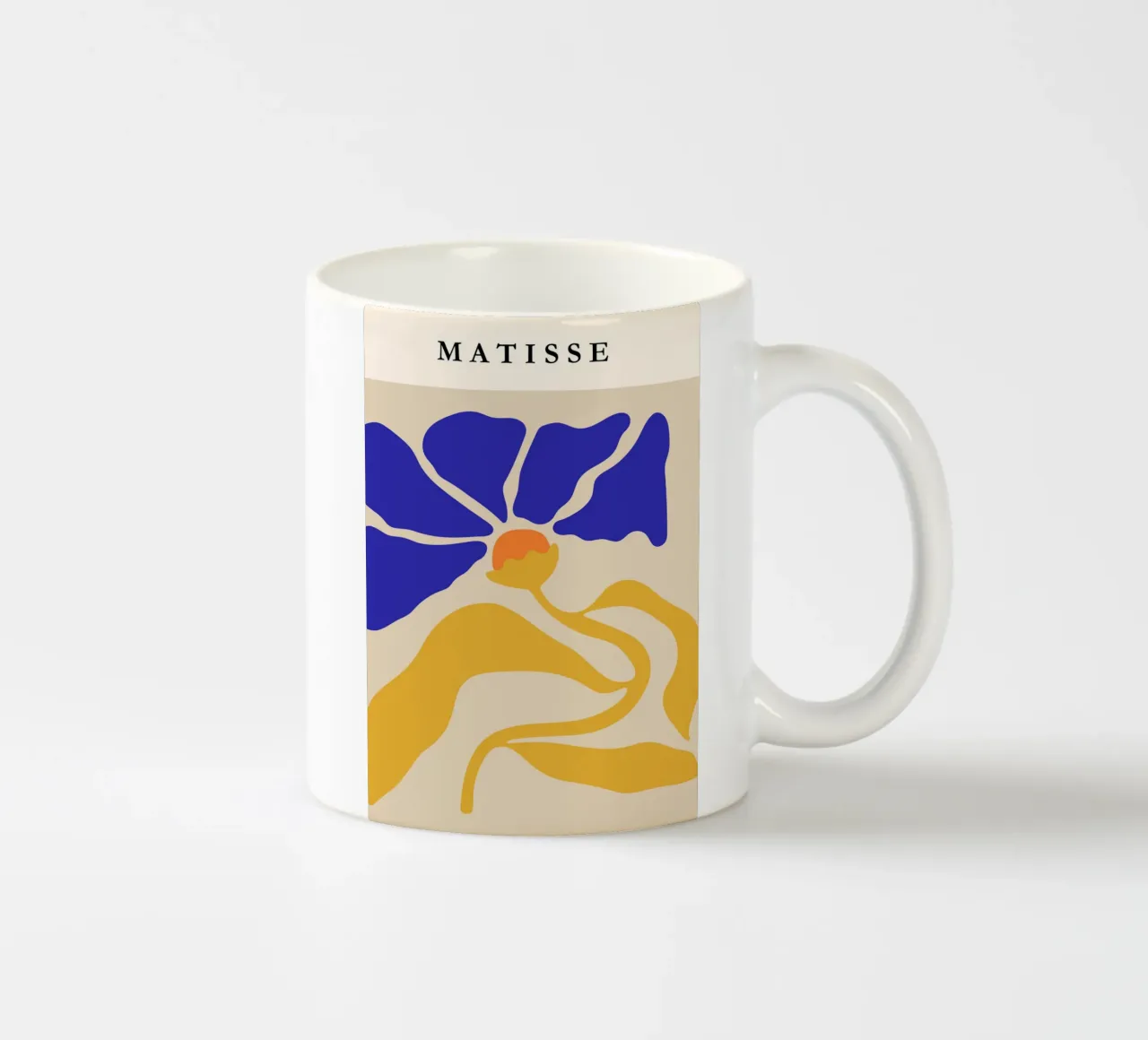 Henri Matisse-Inspired Abstract Floral Art Print tazza in ceramica da PrintCessStudio
