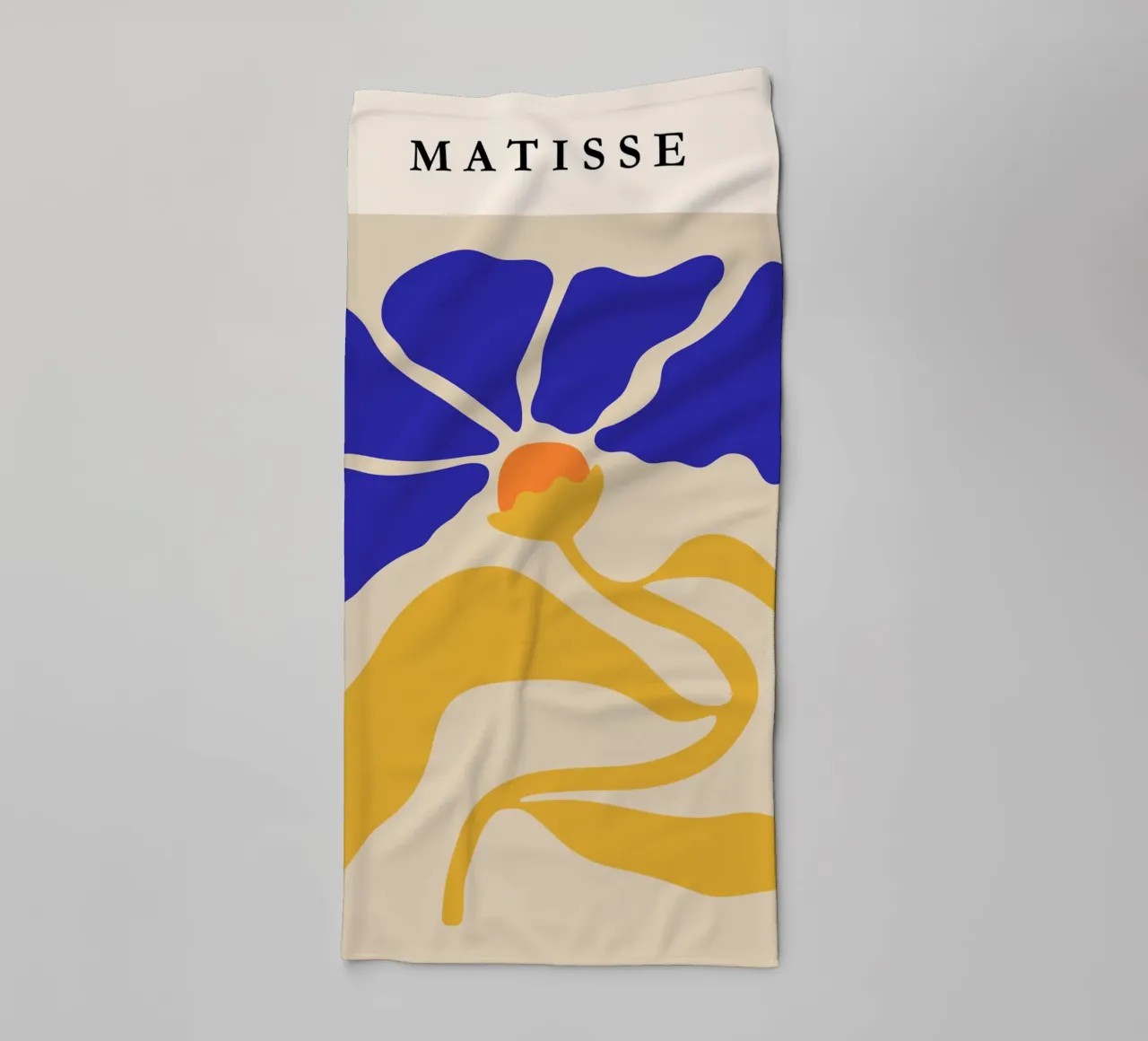Henri Matisse-Inspired Abstract Floral Art Print asciugamano da bagno da PrintCessStudio
