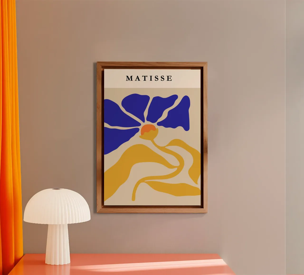 Henri Matisse-Inspired Abstract Floral Art Print alluminio dibond da PrintCessStudio