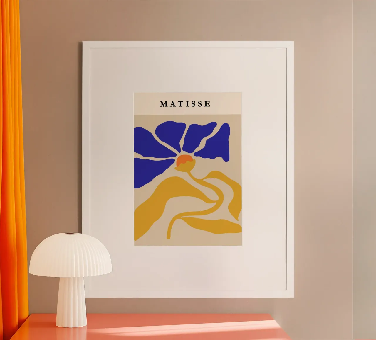 Henri Matisse-Inspired Abstract Floral Art Print hahnemühle de PrintCessStudio