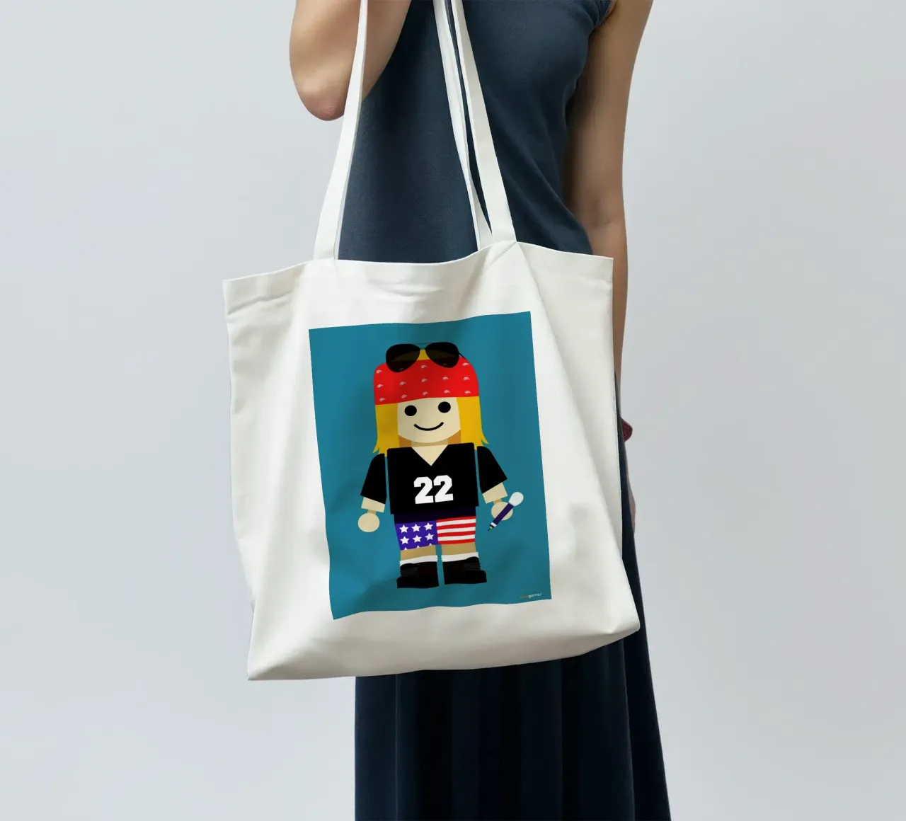 Axl Rose - Toy borsa in juta da Rafa Gomes