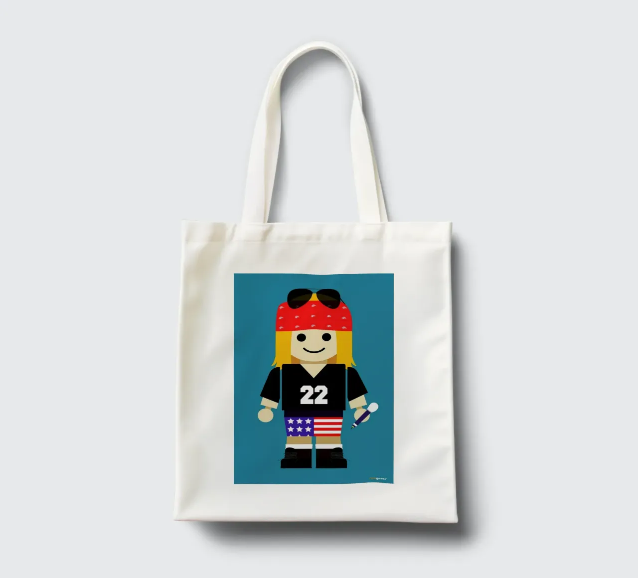Axl Rose - Toy borsa in juta da Rafa Gomes