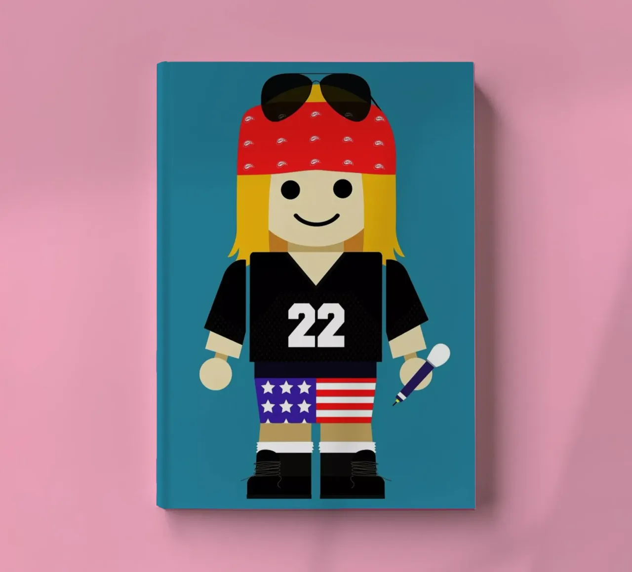 Axl Rose - Toy notebook by Rafa Gomes