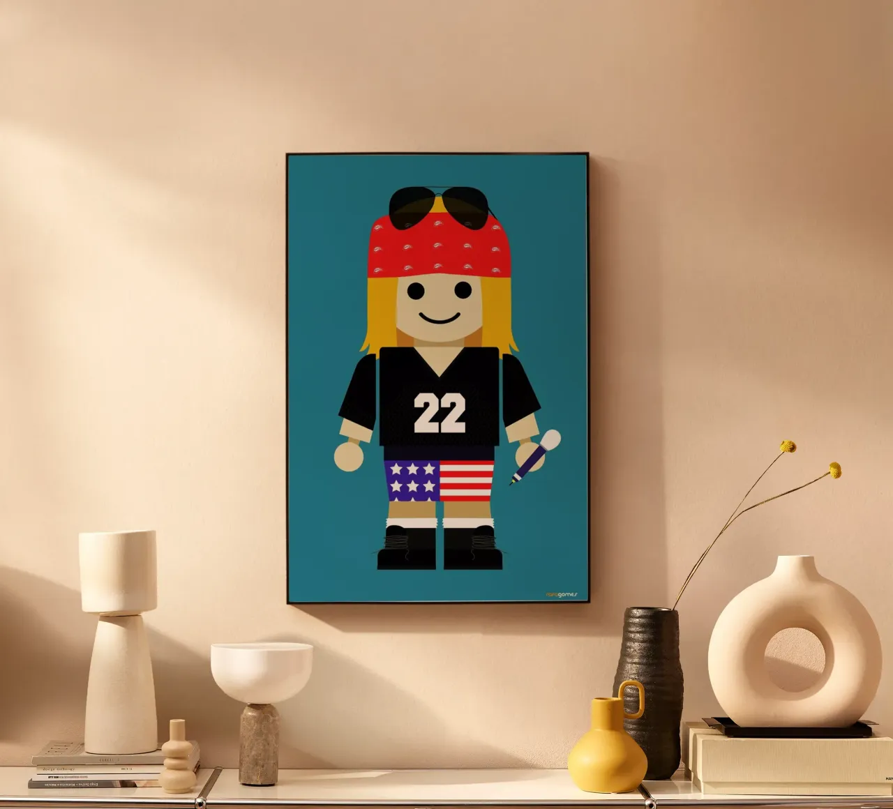 Axl Rose - Toy plexiglass da Rafa Gomes