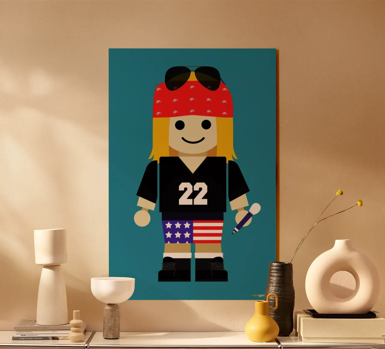 Axl Rose - Toy plexiglass da Rafa Gomes