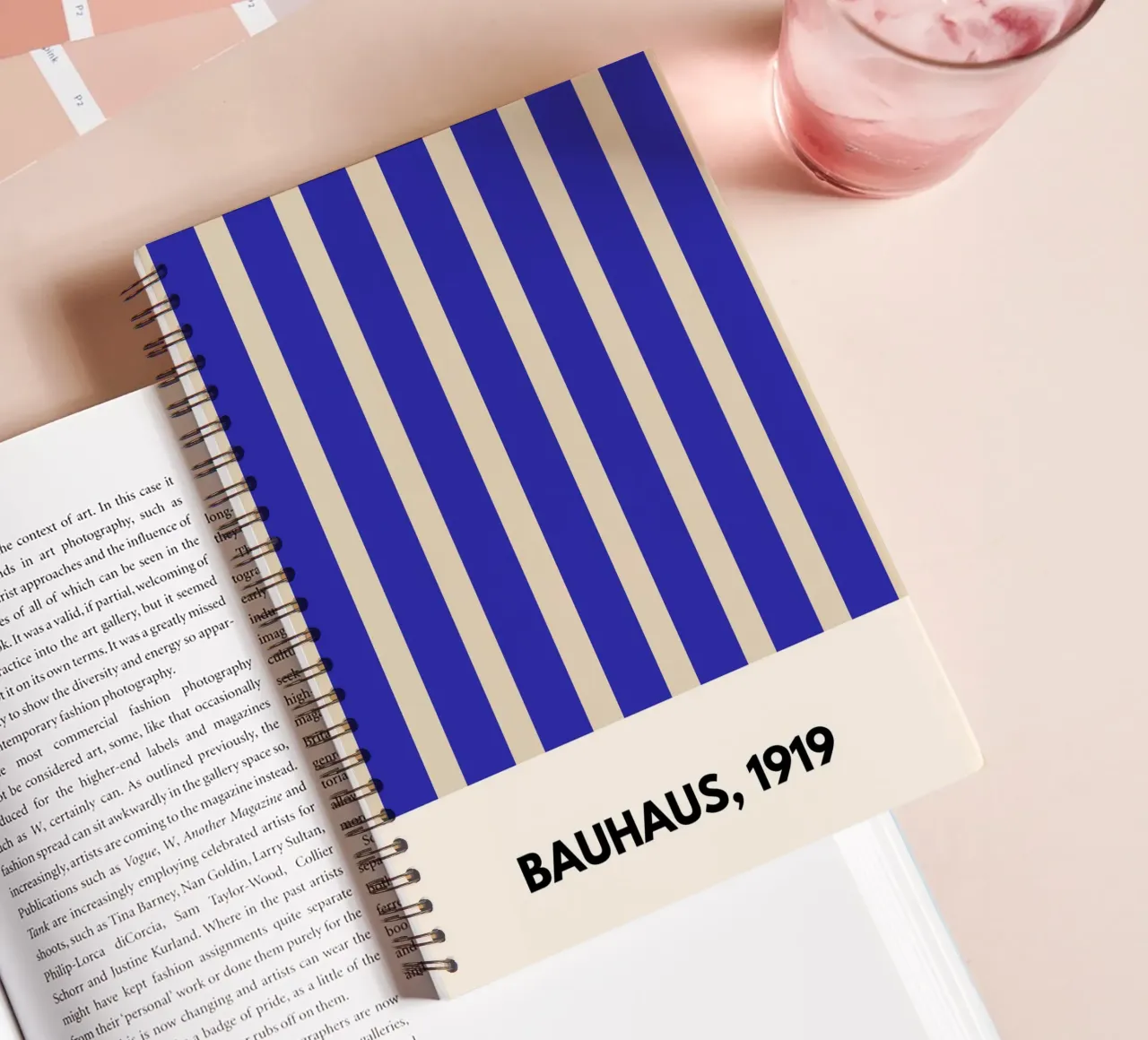 Bauhaus 1919-Inspired Geometric Print – Minimalist Abstract diario ad anelli da PrintCessStudio