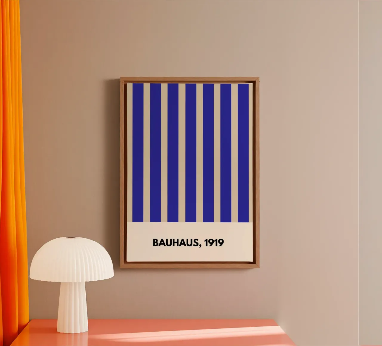 Bauhaus 1919-Inspired Geometric Print – Minimalist Abstract canvas by PrintCessStudio