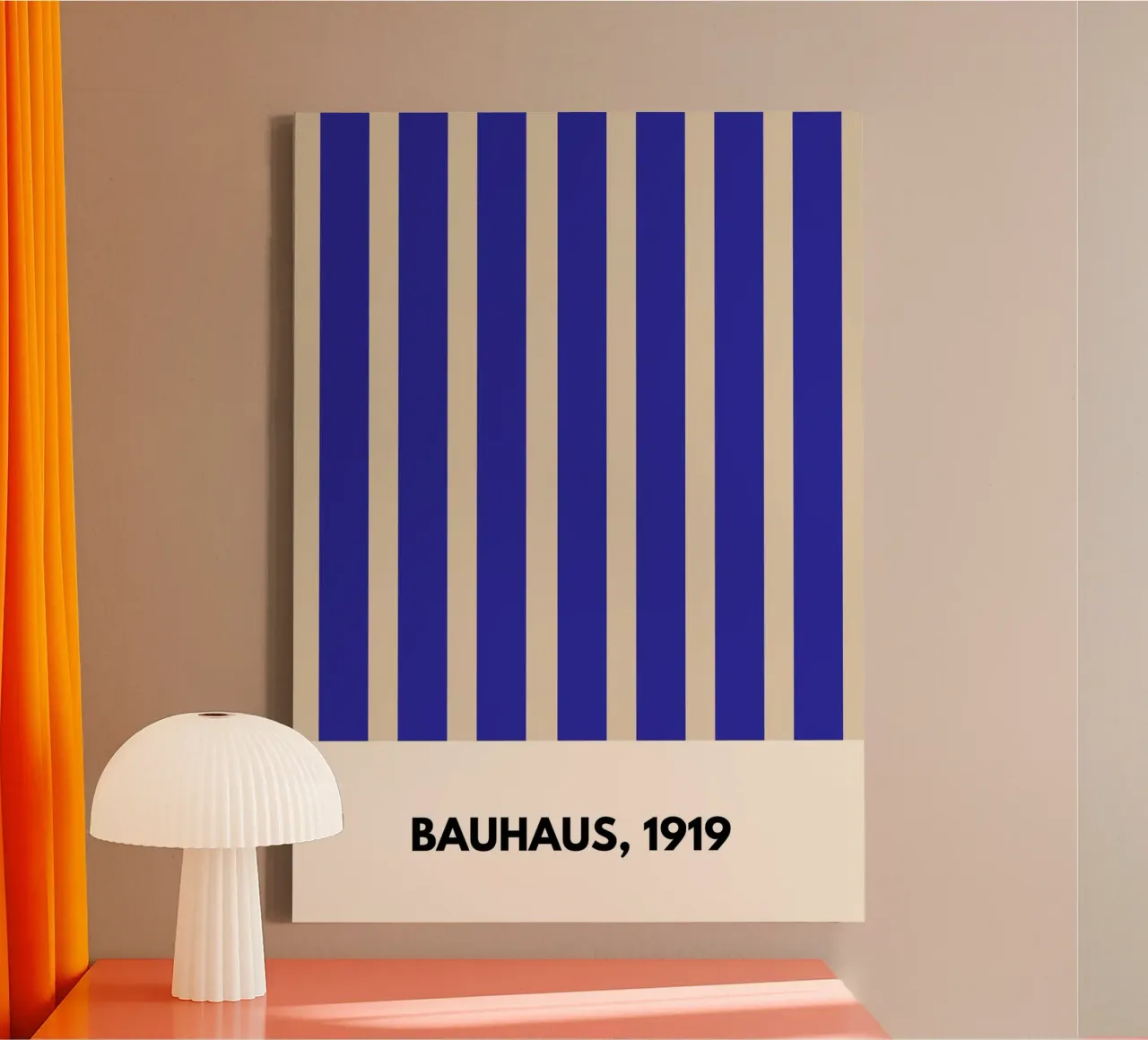 Bauhaus 1919-Inspired Geometric Print – Minimalist Abstract canvas by PrintCessStudio