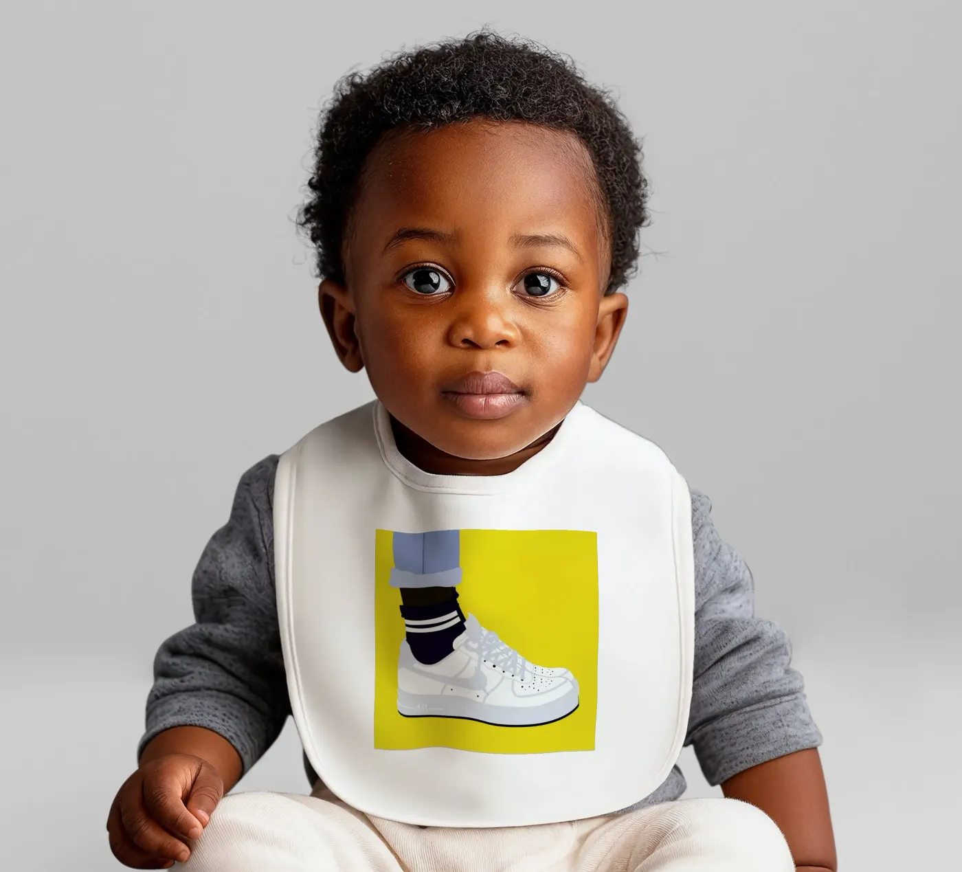 Force One baby bib by Céleste Wallaert