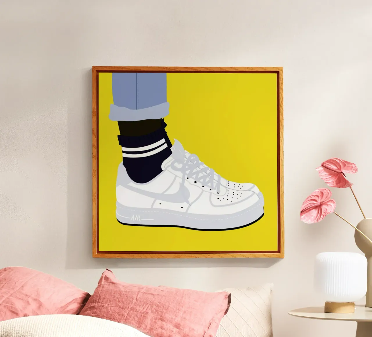 Force One acryl van Céleste Wallaert