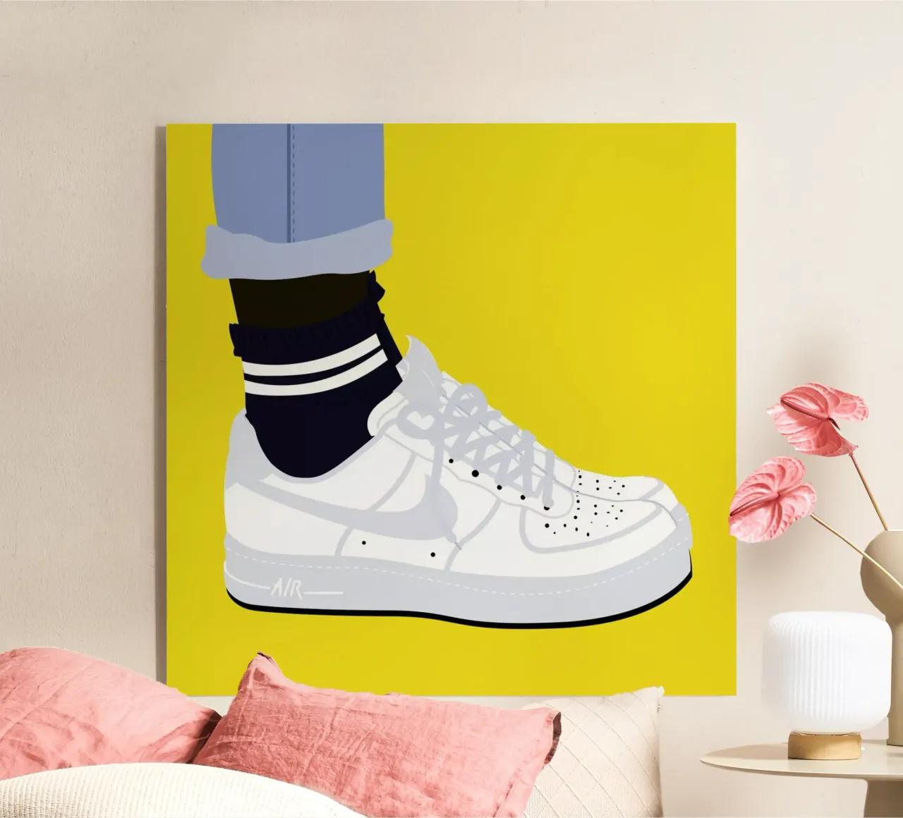Force One acryl van Céleste Wallaert