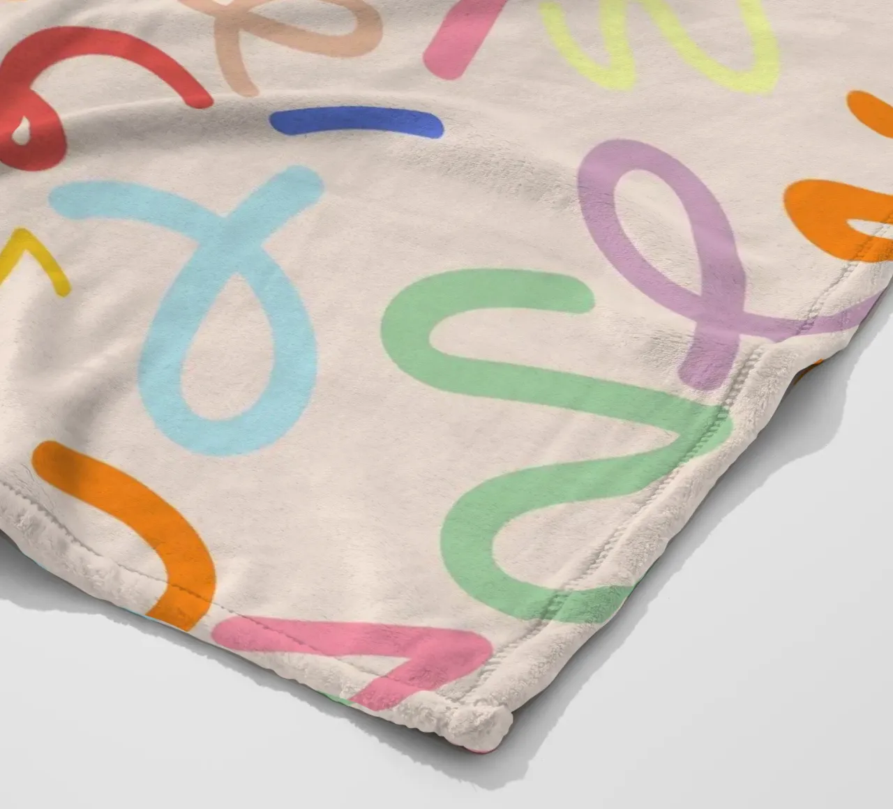 Scribbles fleece blanket by susanapaz