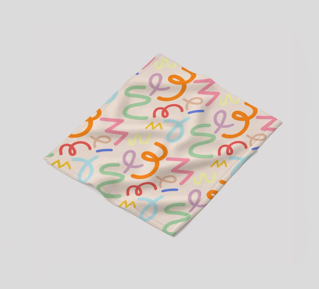Scribbles fleece blanket by susanapaz