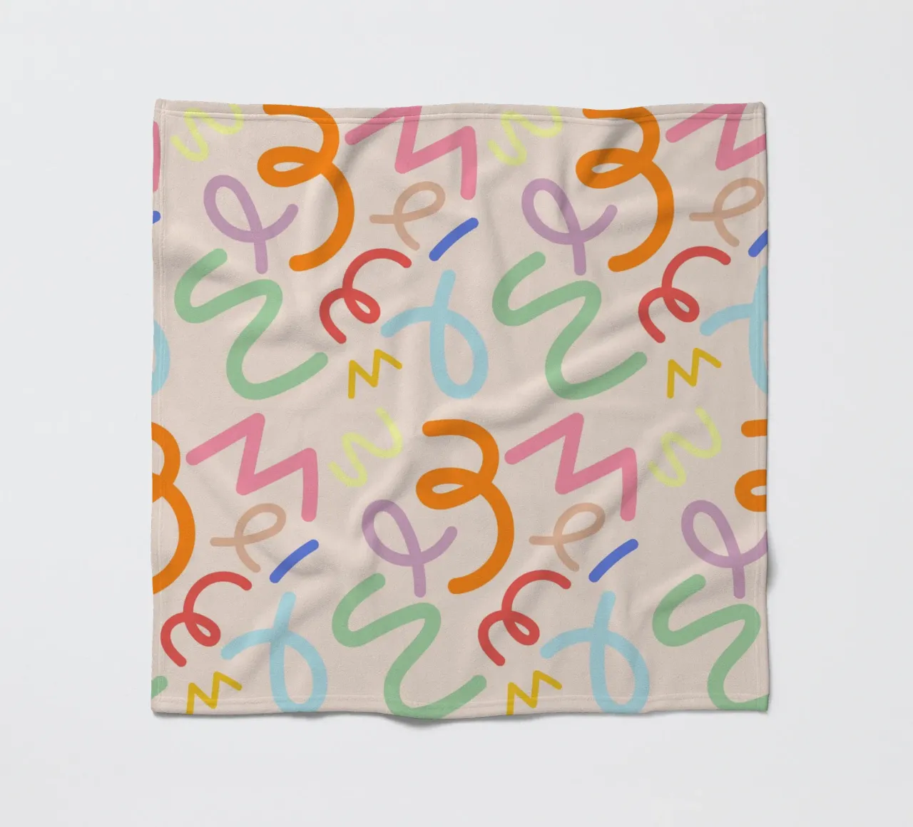 Scribbles fleece blanket by susanapaz