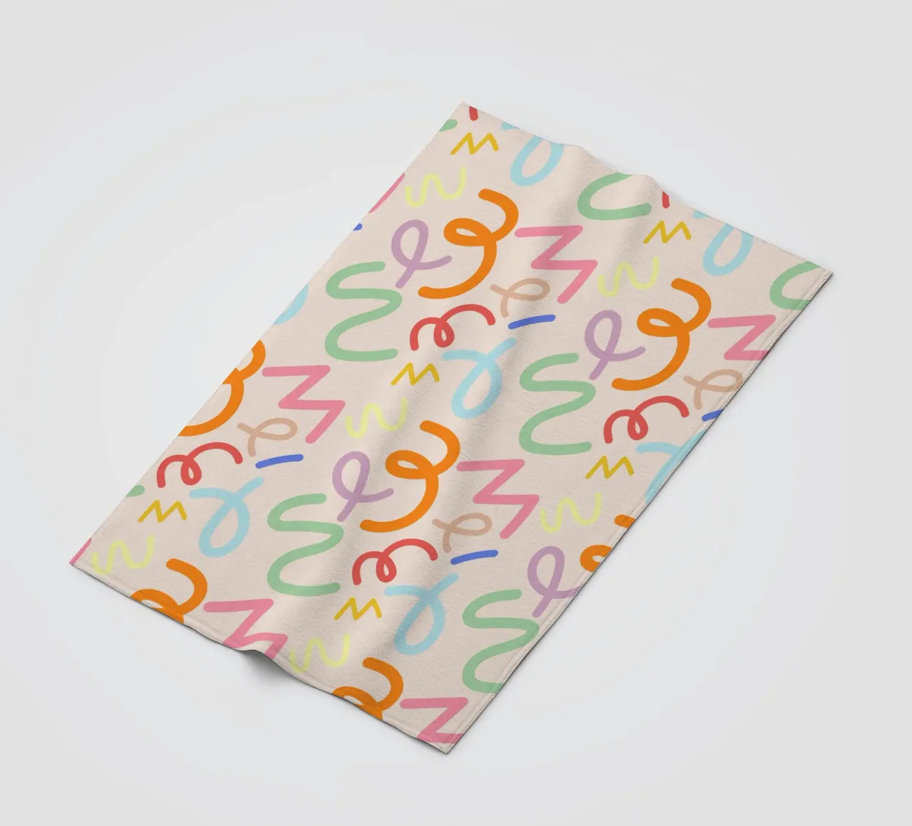 Scribbles fleece blanket by susanapaz