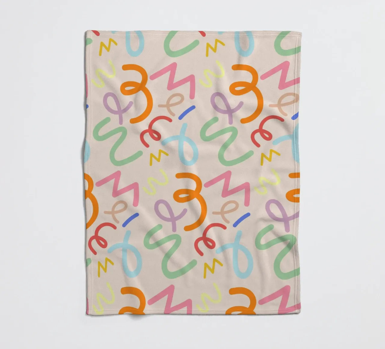 Scribbles fleece blanket by susanapaz