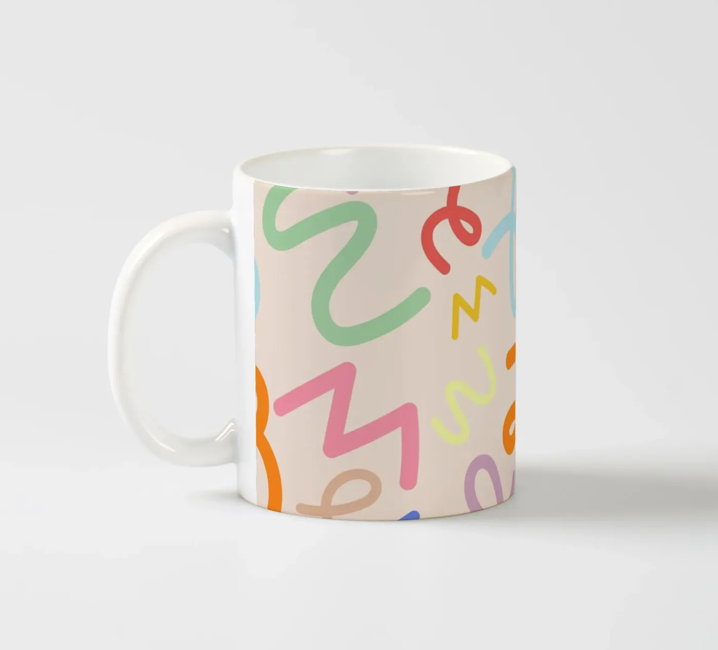 Scribbles ceramic mug by susanapaz
