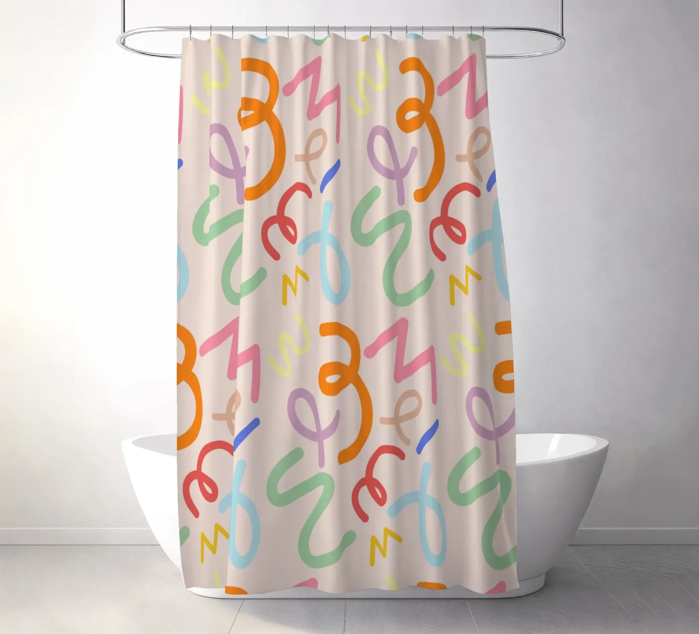 Scribbles douchegordijn van susanapaz