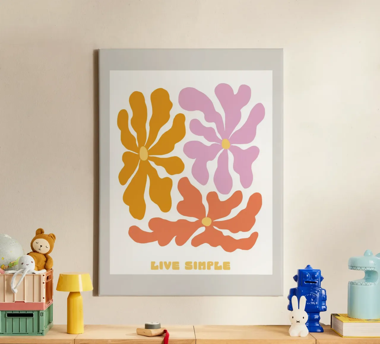 Live Simple No 11 tela da treechild